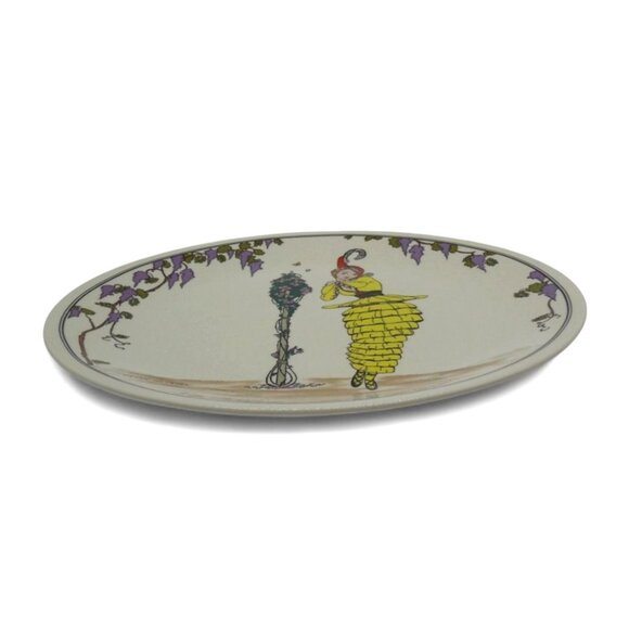 VILLEROY & BOCH 1900 Decorative Plate - Elegant Lady, Luxembourg Vintage 10" - Picture 6 of 12